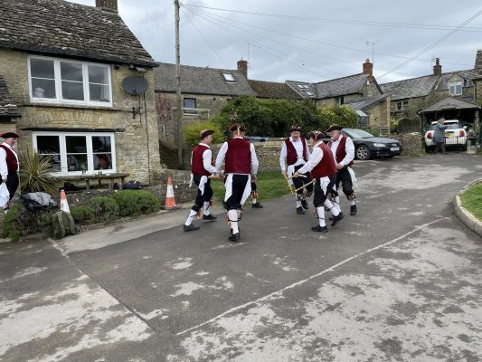 Dancing outside a pub that wouldn't let us in